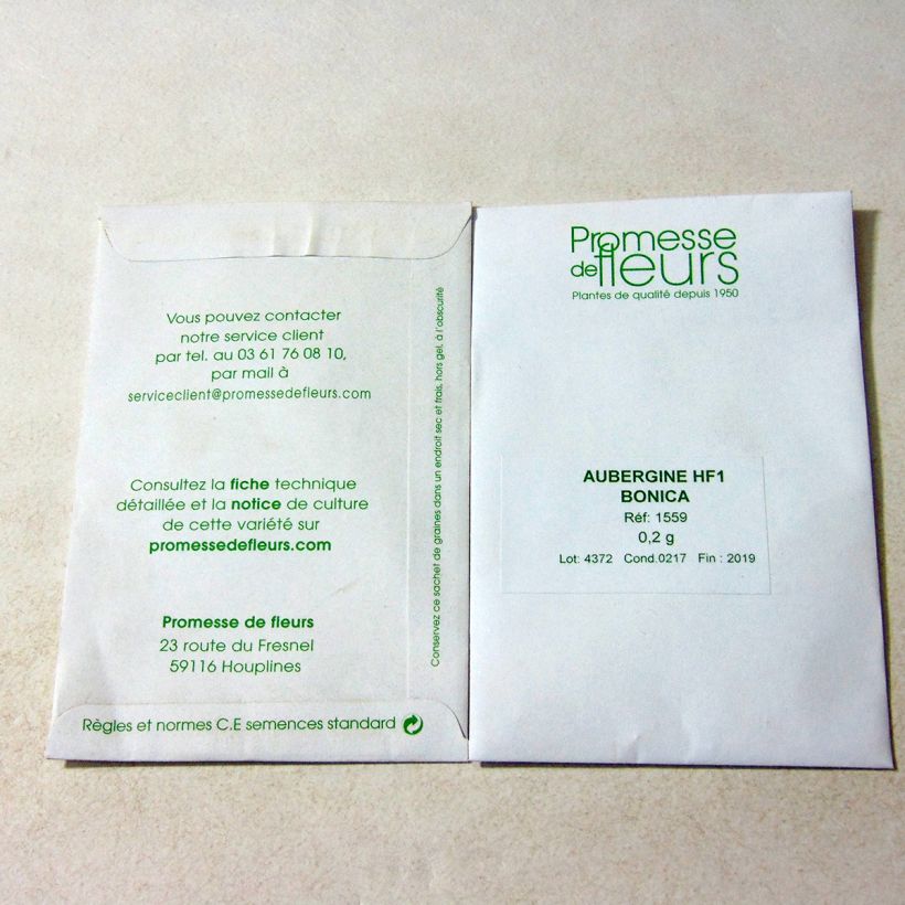 Example of Melanzana Bonica sacchetto di 35 semi circa (0,2g) as you get