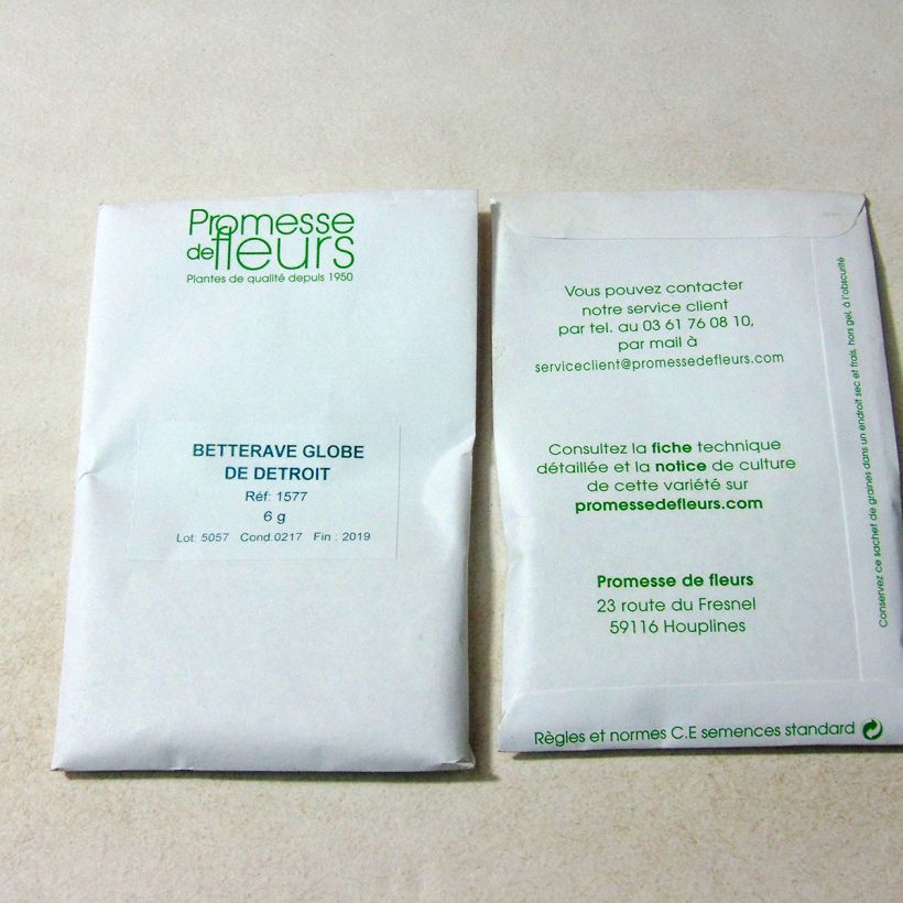 Example of Barbabietola rossa Globe de Detroit sacchetto di 250 semi circa (6g) as you get