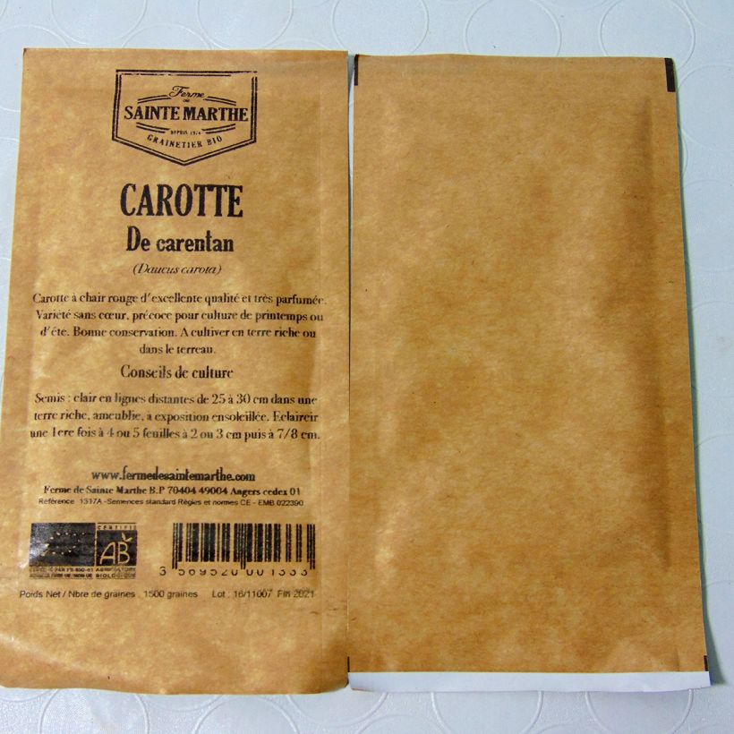 Example of Carota Carentan sacchetto di 500 semi circa (1g) as you get
