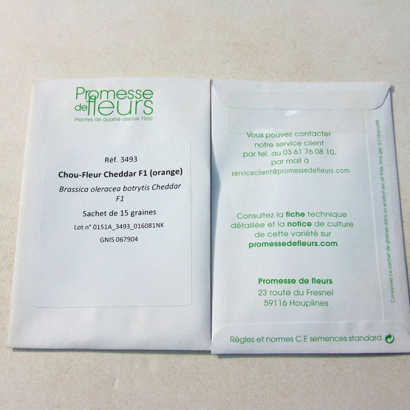 Example of Cavolfiore Cheddar sacchetto di 15 semi circa as you get