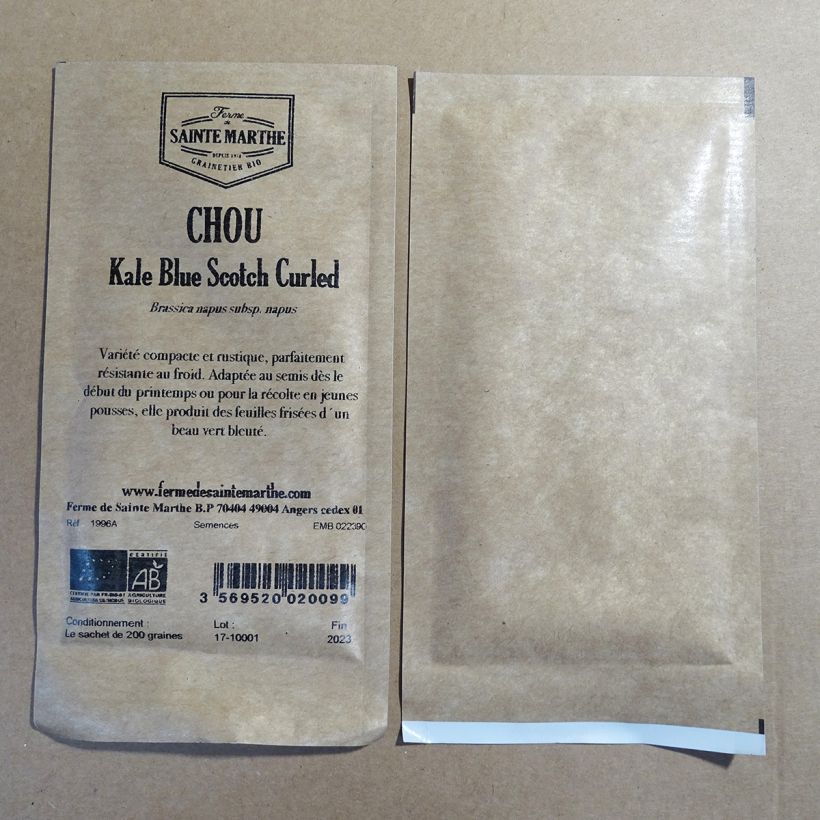 Example of Cavolo riccio Blue Scotch Curled sacchetto di 250 semi circa (1g) as you get