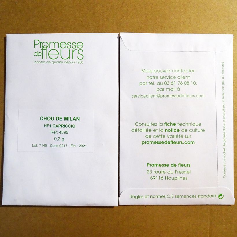 Example of Cavolo verza Capriccio F1 sacchetto di 40 semi circa (0,2g) as you get