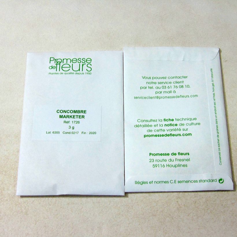 Example of Cetriolo Marketer sacchetto di 100 semi circa (3g) as you get