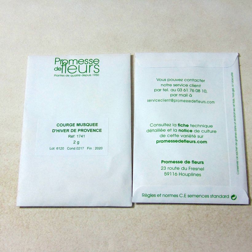 Example of Zucca moscata di Provenza (semi) sacchetto di 12 ? 15 semi circa (2g) as you get