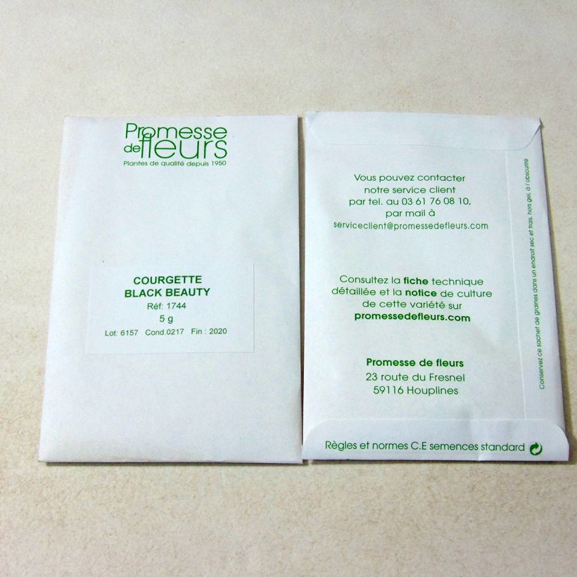 Example of Zucchino verde Black Beauty sacchetto di 35 semi circa (5g) as you get