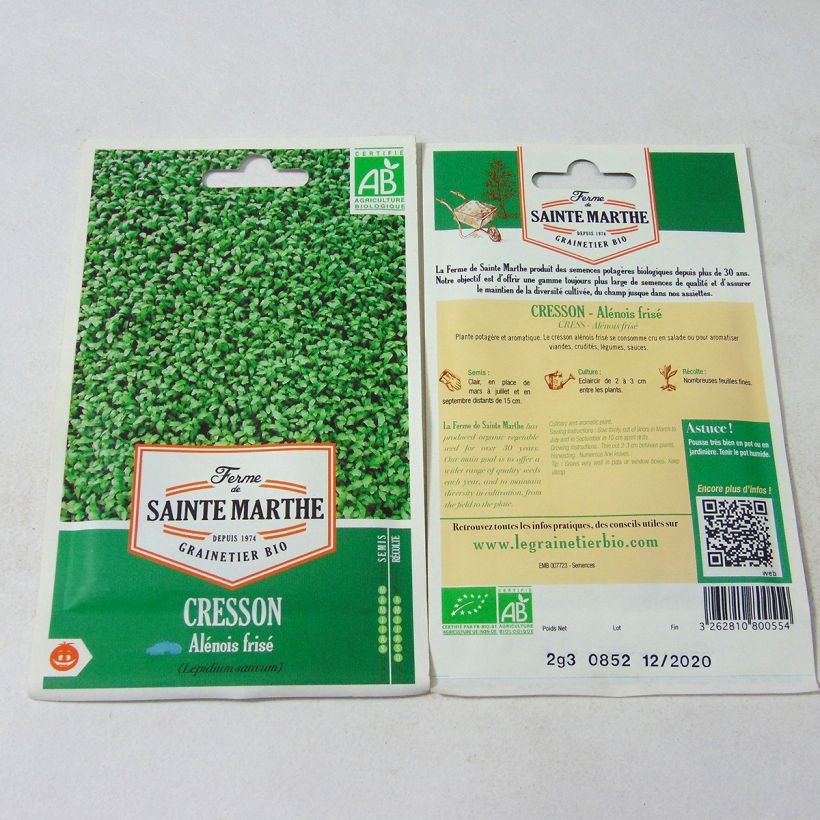 Example of Crescione dei giardini Alenois Frise sacchetto di 1000 semi circa (2.3g) as you get