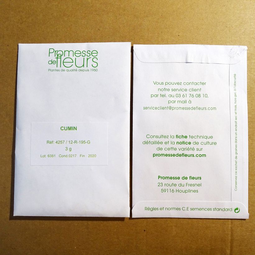 Example of Cumino - Cuminum sacchetto di 750 semi circa (3g) as you get