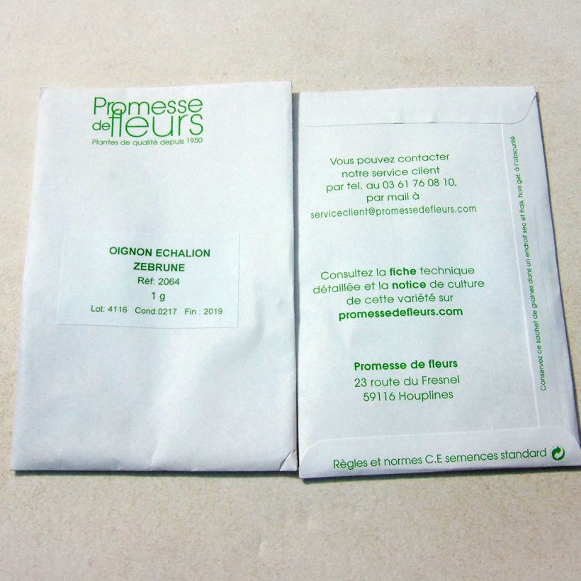 Example of Scalogno Zebrune sacchetto di 250 semi circa (1g) as you get