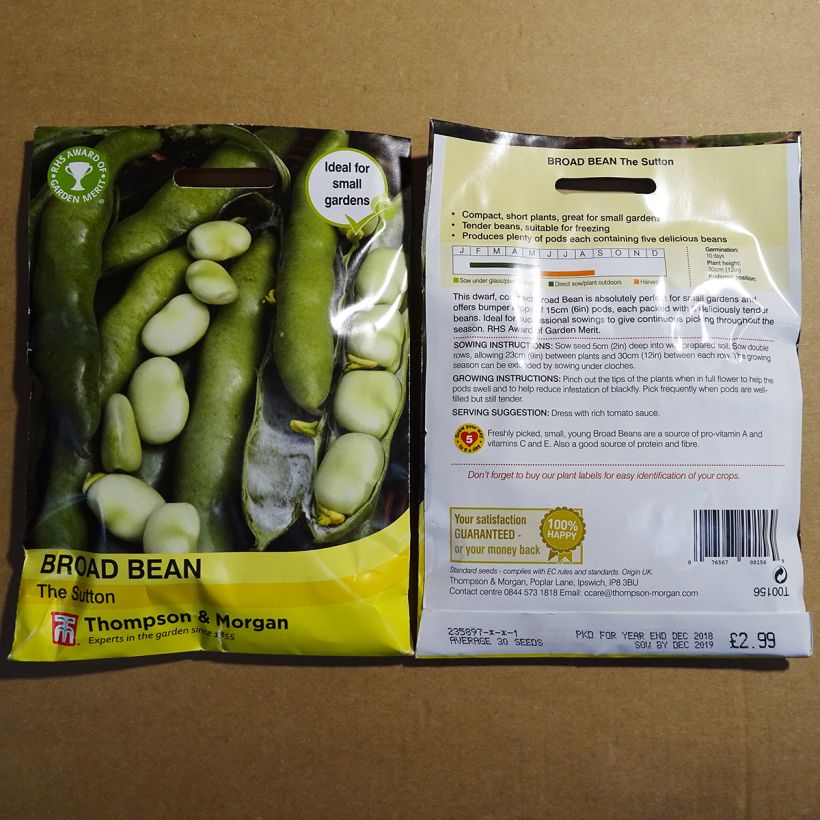 Example of Fava The Sutton sacchetto di 40 semi circa (75g) as you get