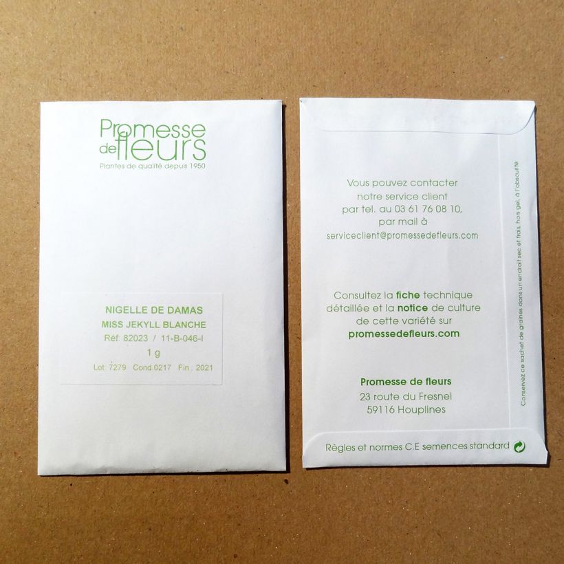 Example of Nigella damascena Miss Jekyll Alba - Damigella scapigliata sacchetto di 300 semi circa (1g) as you get