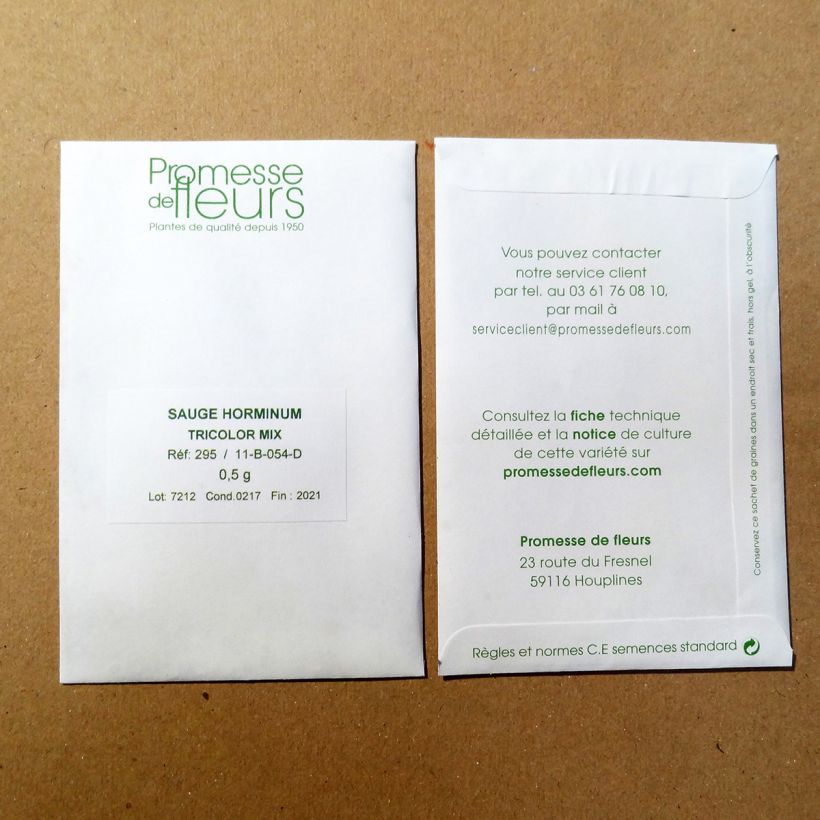 Esempio di esemplare Semi di Salvia horminum Tricolor Mix - Salvia come consegnato