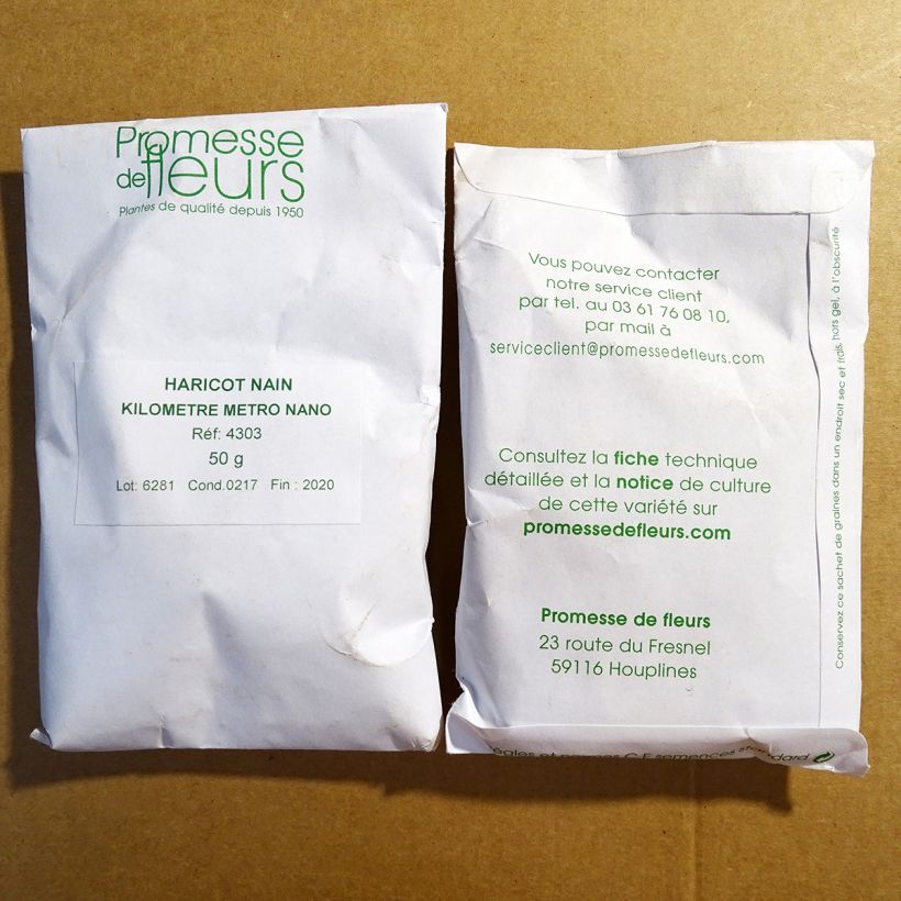 Esempio di esemplare Fagiolo dall'occhio Kouseband sacchetto di 300 semi circa (50g) come consegnato