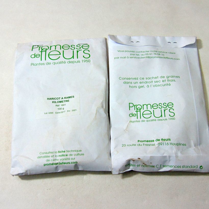 Esempio di esemplare Fagiolo dall'occhio sacchetto di 450 semi circa (100g) come consegnato