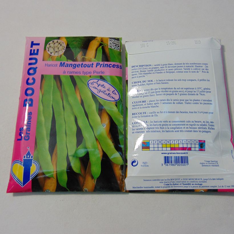 Esempio di esemplare Fagiolo rampicante Princess sacchetto di 200 semi circa (100g) come consegnato