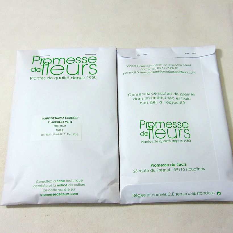 Esempio di esemplare Fagiolo da sgranare Semi come consegnato