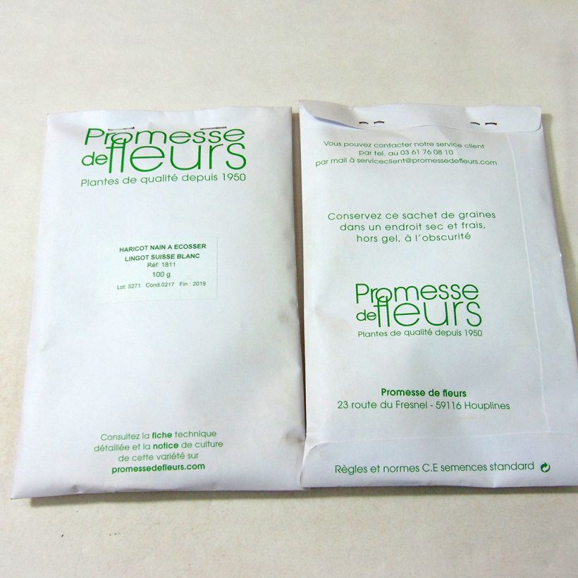 Example of Fagiolo da sgranare Lingot suisse blanc sacchetto di 100 semi circa (100g) as you get