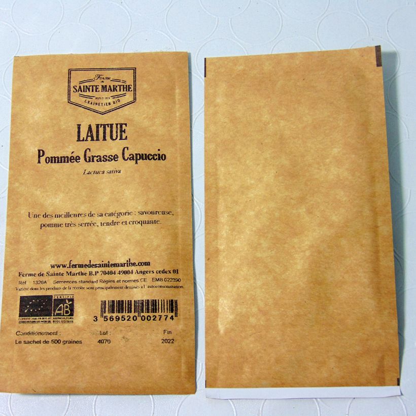 Example of Lattuga croccante Cappuccio sacchetto di 500 semi circa as you get
