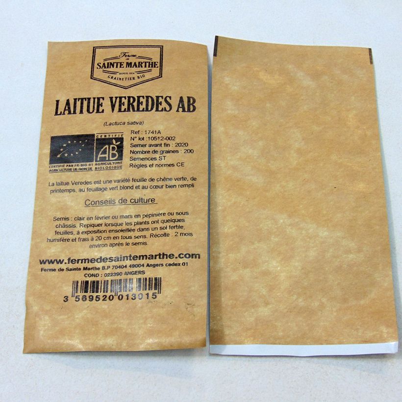 Example of Lattuga Veredes sacchetto di 200 semi circa as you get