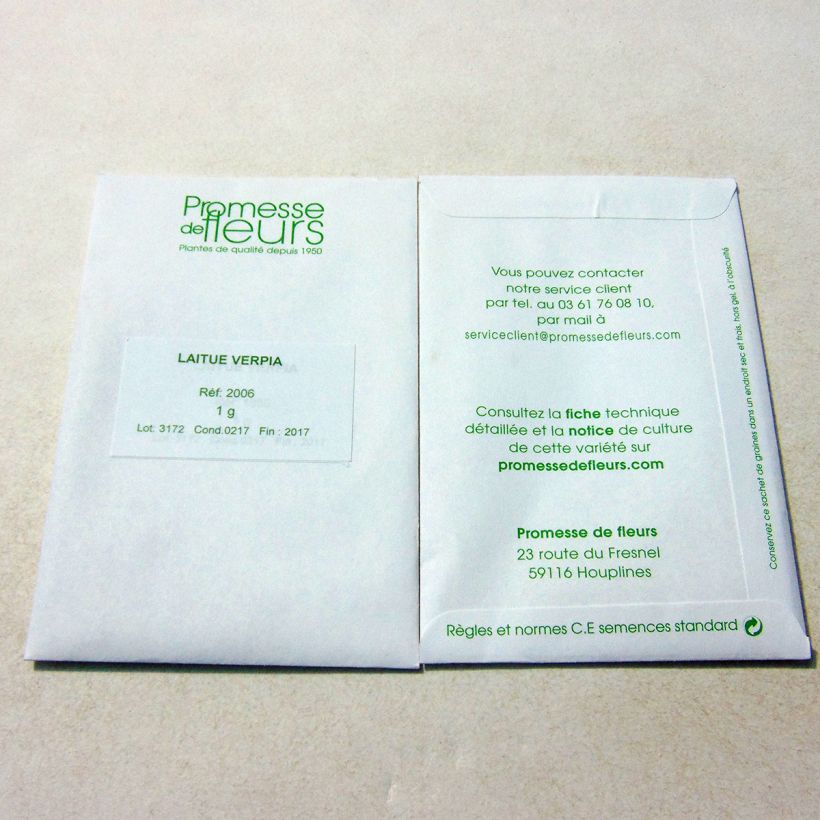 Example of Lattuga a cappuccio Verpia sacchetto di 800 semi circa (1g) as you get