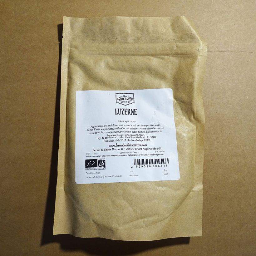 Example of Medicago sativa - Erba medica - Ferme de Sainte Marthe sacchetto di 500 semi circa (1g) as you get