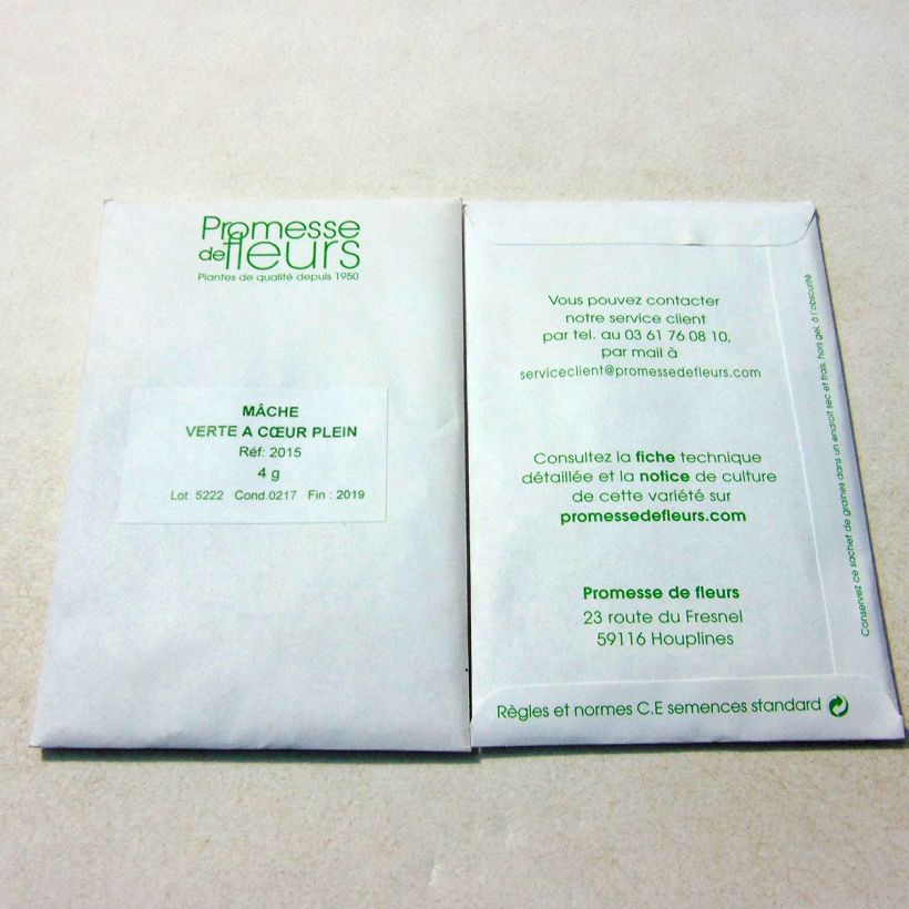 Example of Soncino Verde a cuore pieno sacchetto di 3000 semi circa (4g) as you get