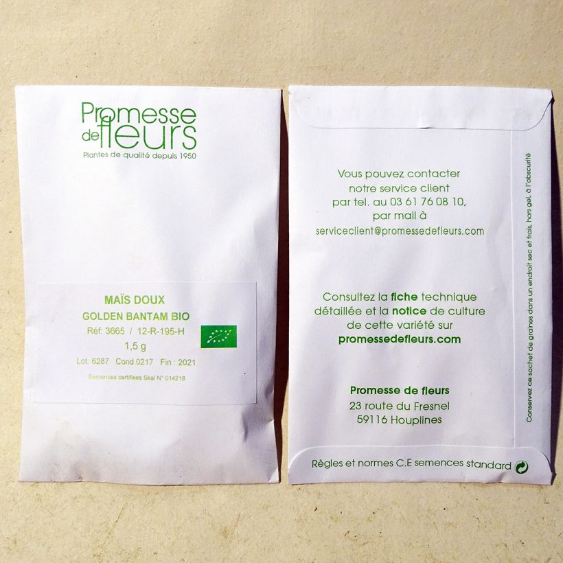 Example of Mais Golden Bantam Bio sacchetto di 20 ? 30 semi circa (5g) as you get