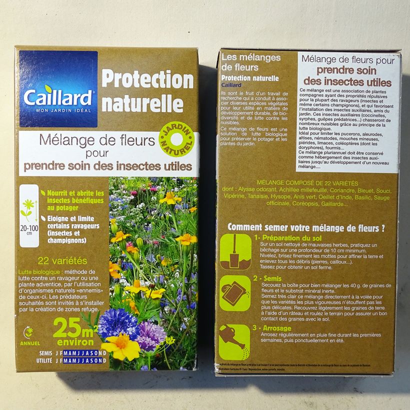 Esempio di esemplare Mischia di fiori per prenderti cura degli ausiliari sacchetto di semi da 40 grammi come consegnato