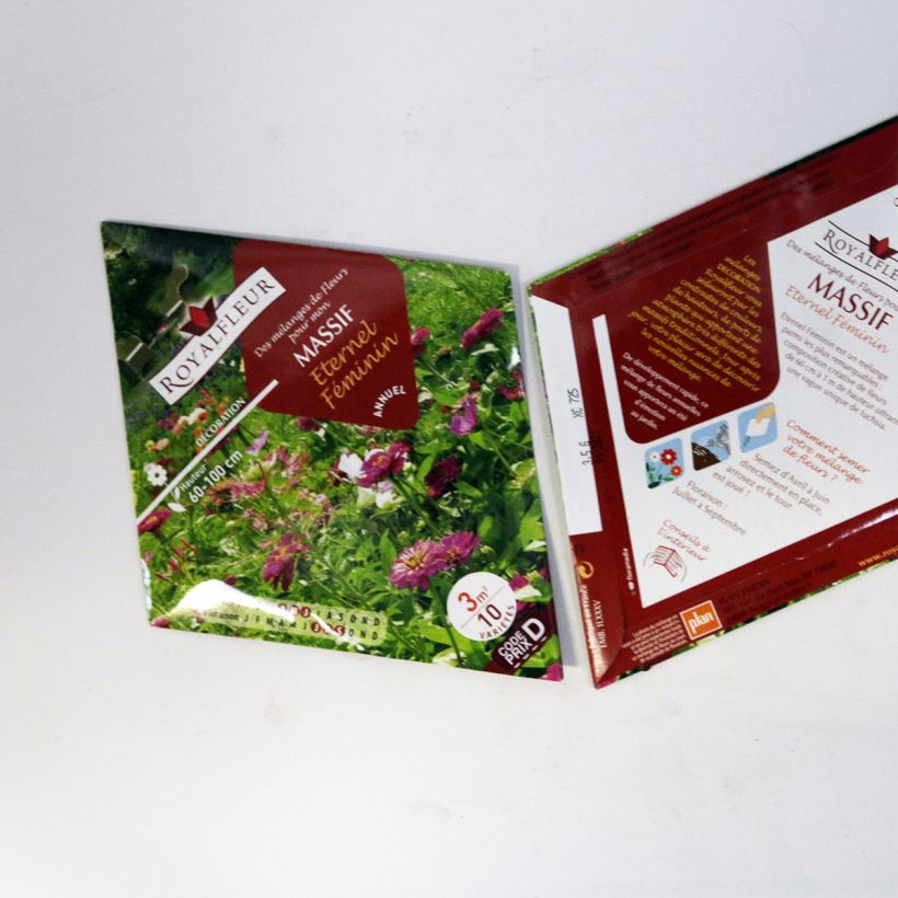Esempio di esemplare Mischia per aiuola Eterna femminile - Bustina 3 m2 sacchetto di semi da 3.5 grammi come consegnato