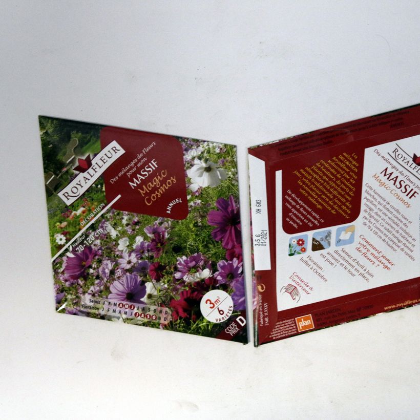 Esempio di esemplare Mix per aiuola Magic Cosmos - Bustina 3m2 sacchetto di semi da 3.5 grammi come consegnato