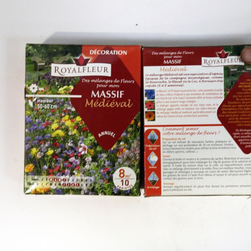 Esempio di esemplare Miscuglio per aiuola medievale - Scatola 8 m2 sacchetto di semi da 14 grammi come consegnato
