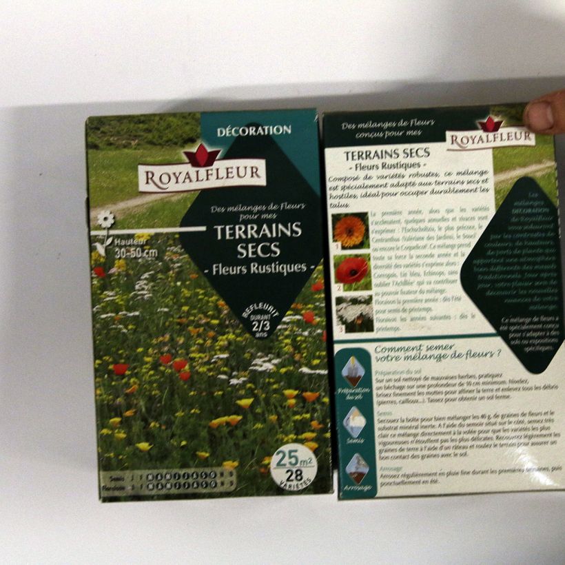 Esempio di esemplare Miscela per terreno secco - Scatola 25 m2 sacchetto di semi da 40 grammi come consegnato