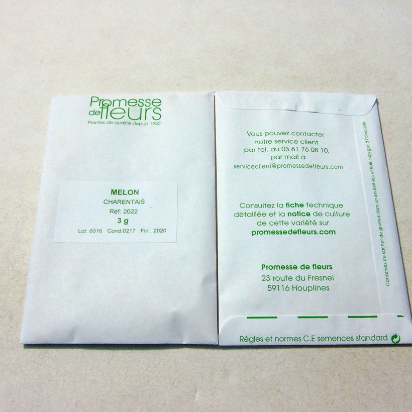 Example of Melone Cantalupo charentais sacchetto di 75 semi circa (3g) as you get