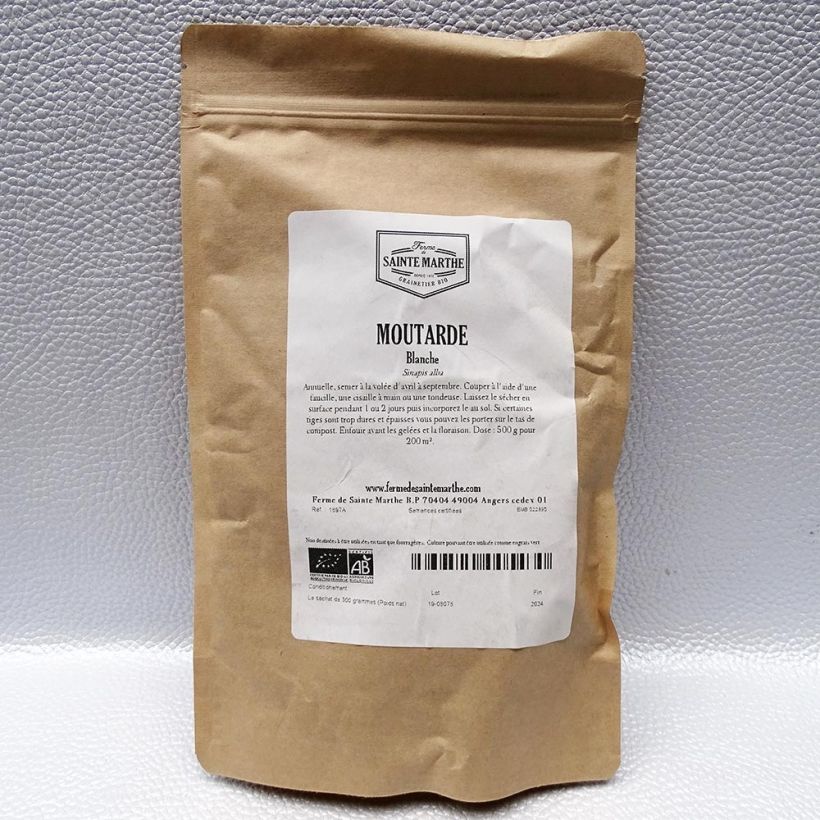 Example of Sinapis alba Bio - Ferme de Sainte Marthe - Senape bianca (sovescio) sacchetto di semi da 150 grammi as you get