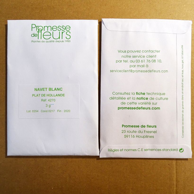 Example of Rapa Bianca plato di Olanda sacchetto di 1200 semi circa (3g) as you get