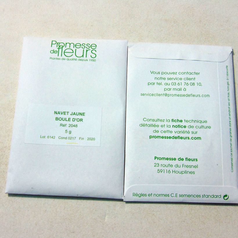 Example of Rapa gialla Golden Ball sacchetto di 2000 semi circa (5g) as you get