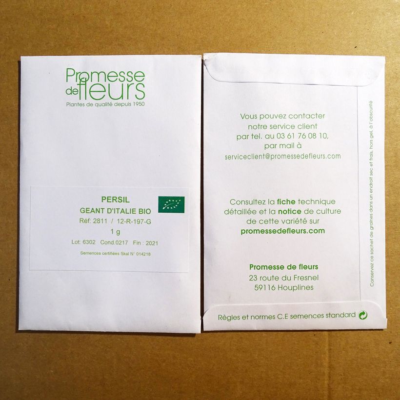 Example of Prezzemolo Gigante d'Italia (semi) sacchetto di 2500 semi circa (5g) as you get