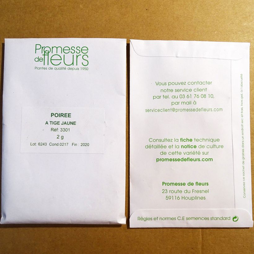 Example of Bietola Gialla sacchetto di 80 semi circa (2g) as you get