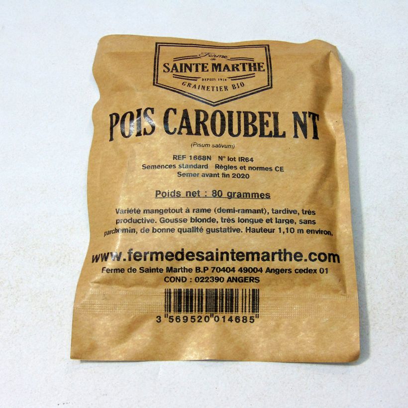 Esempio di esemplare Pisello rampicante Caroubel sacchetto di 240 semi circa (80g) come consegnato