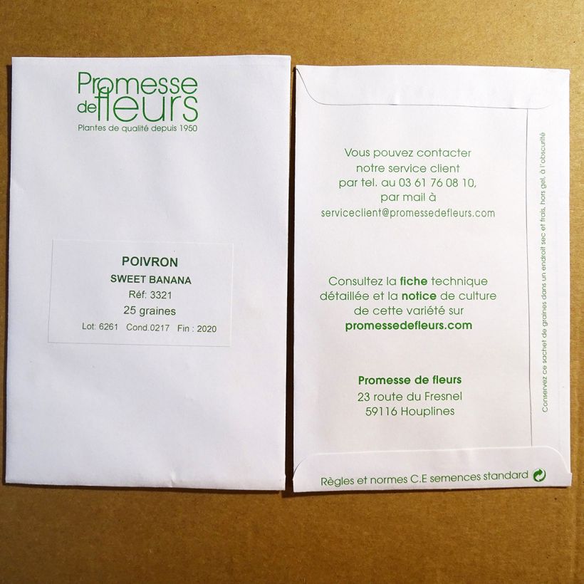 Example of Peperone Sweet Banana sacchetto di 25 semi circa (0,5g) as you get