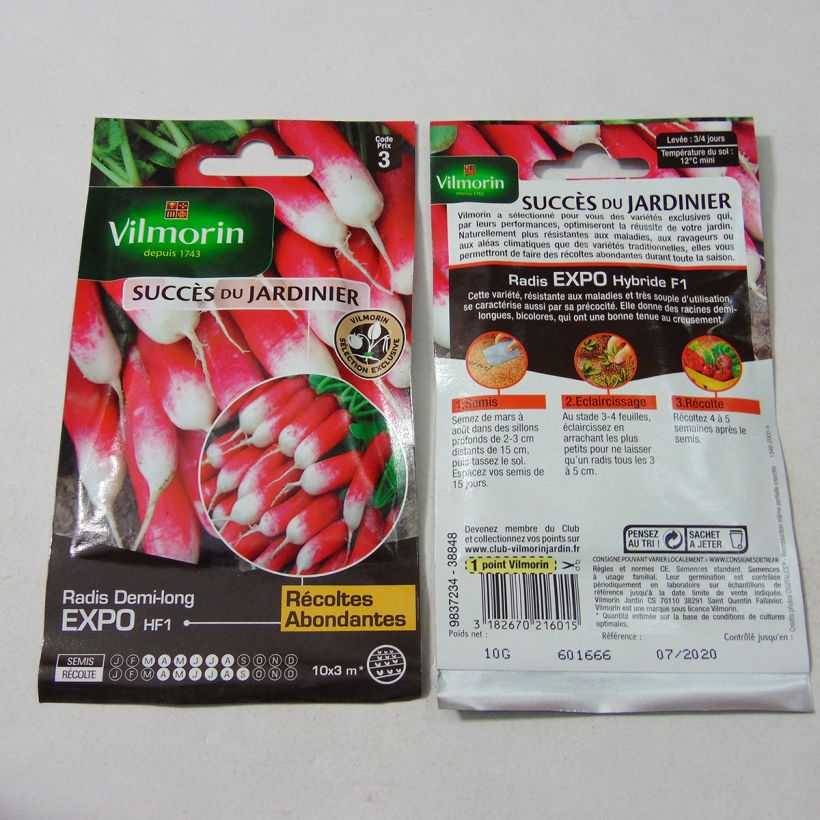 Example of Ravanello Expo F1 sacchetto di 800 semi circa (10g) as you get