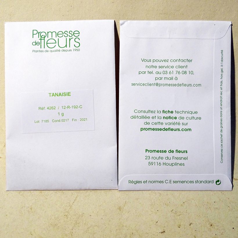 Esempio di esemplare Tanacetum vulgare - Erba-amara selvatica sacchetto di 7000 semi circa (1g) come consegnato