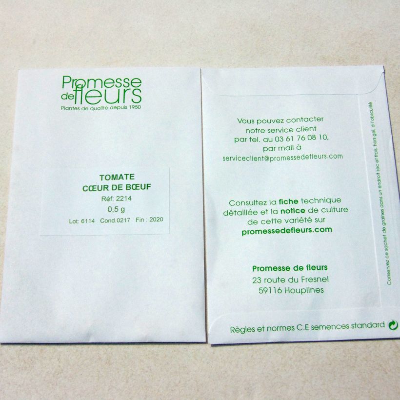 Example of Pomodoro cuore di bue/Beefsteak Cuor di Bue sacchetto di 150 semi circa (0,5g) as you get