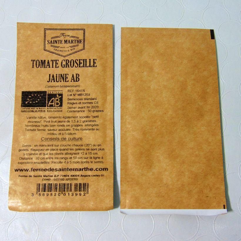 Example of Pomodoro Ribes giallo sacchetto di 50 semi circa as you get