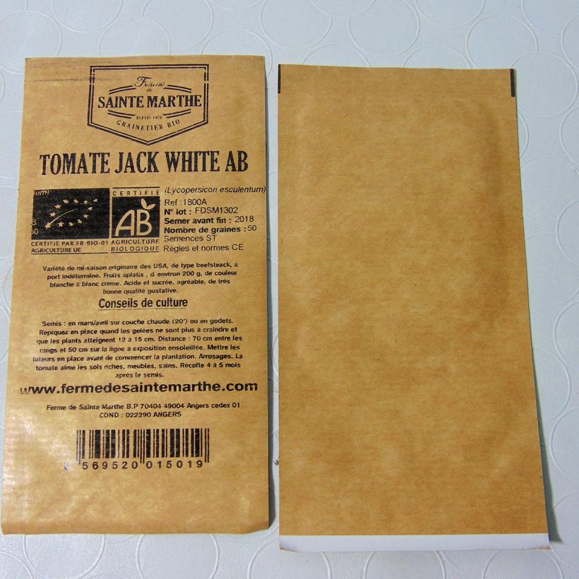 Example of Pomodoro Jack White sacchetto di 50 semi circa as you get