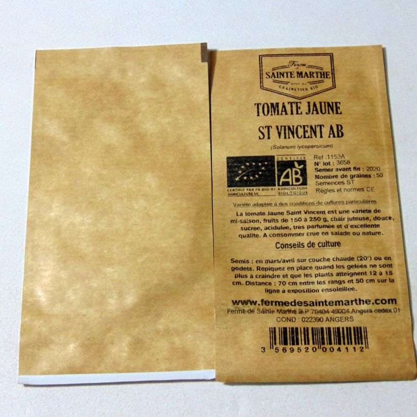 Example of Pomodoro Giallo Saint Vincent sacchetto di 50 semi circa as you get