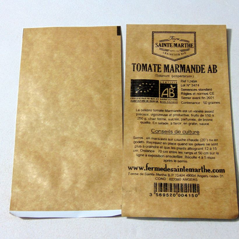Example of Pomodoro costoluto Marmande Bio - Ferme de Sainte Marthe sacchetto di 50 semi circa as you get