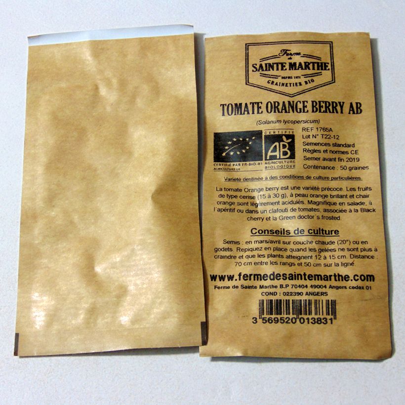 Example of Pomodoro arancione Orange Berry sacchetto di 50 semi circa as you get
