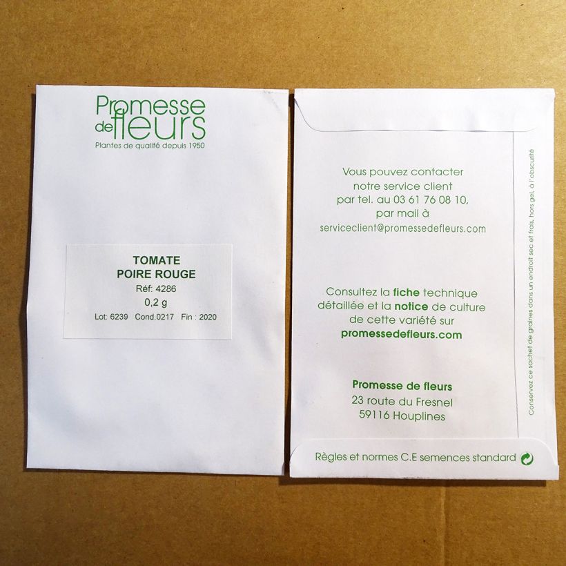 Esempio di esemplare Pomodoro ciliegino/datterino Rosso pera sacchetto di semi da 0,2 grammi come consegnato