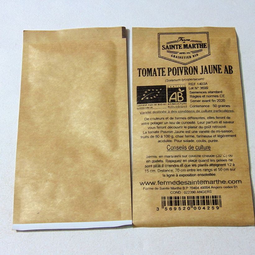 Example of Pomodoro Peperone giallo sacchetto di 50 semi circa as you get