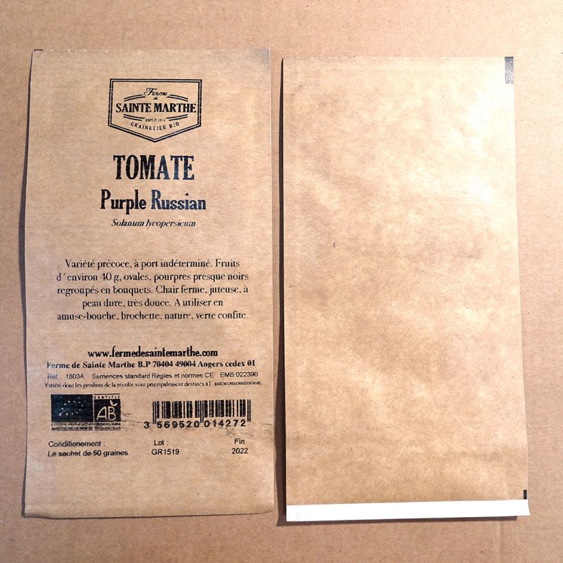 Example of Pomodoro scuro Purple Russian - Ukrainian Purple sacchetto di 50 semi circa as you get